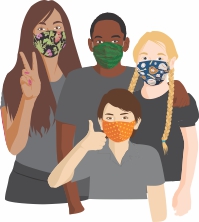 Kids School Vaccines Illustration