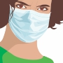 Pregnant Woman Mask Poster