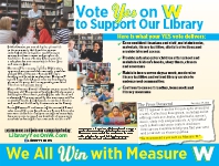 Yes on W Library Postcard
